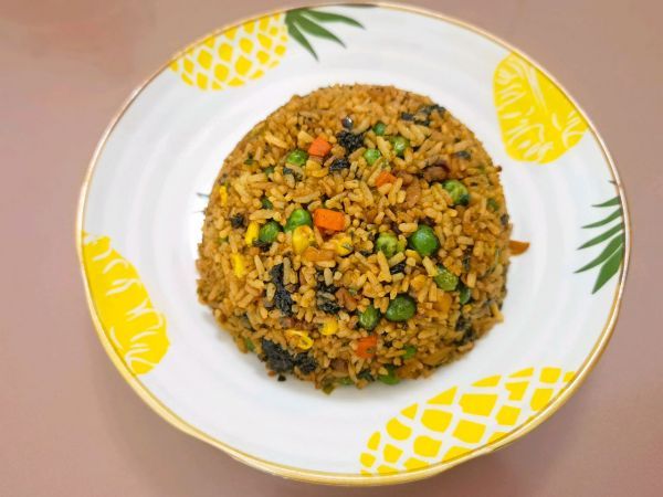 紫菜|紫菜肉末炒饭