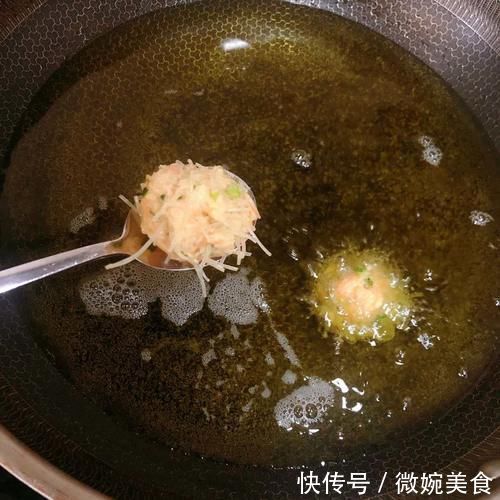 营养又美味的炸素丸子,粉丝与胡萝卜的新吃法,新奇搭配,味道绝美