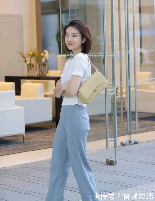 高腰裤|极简穿搭就是不一样，搭配起来毫不费力，精致温柔又有魅力