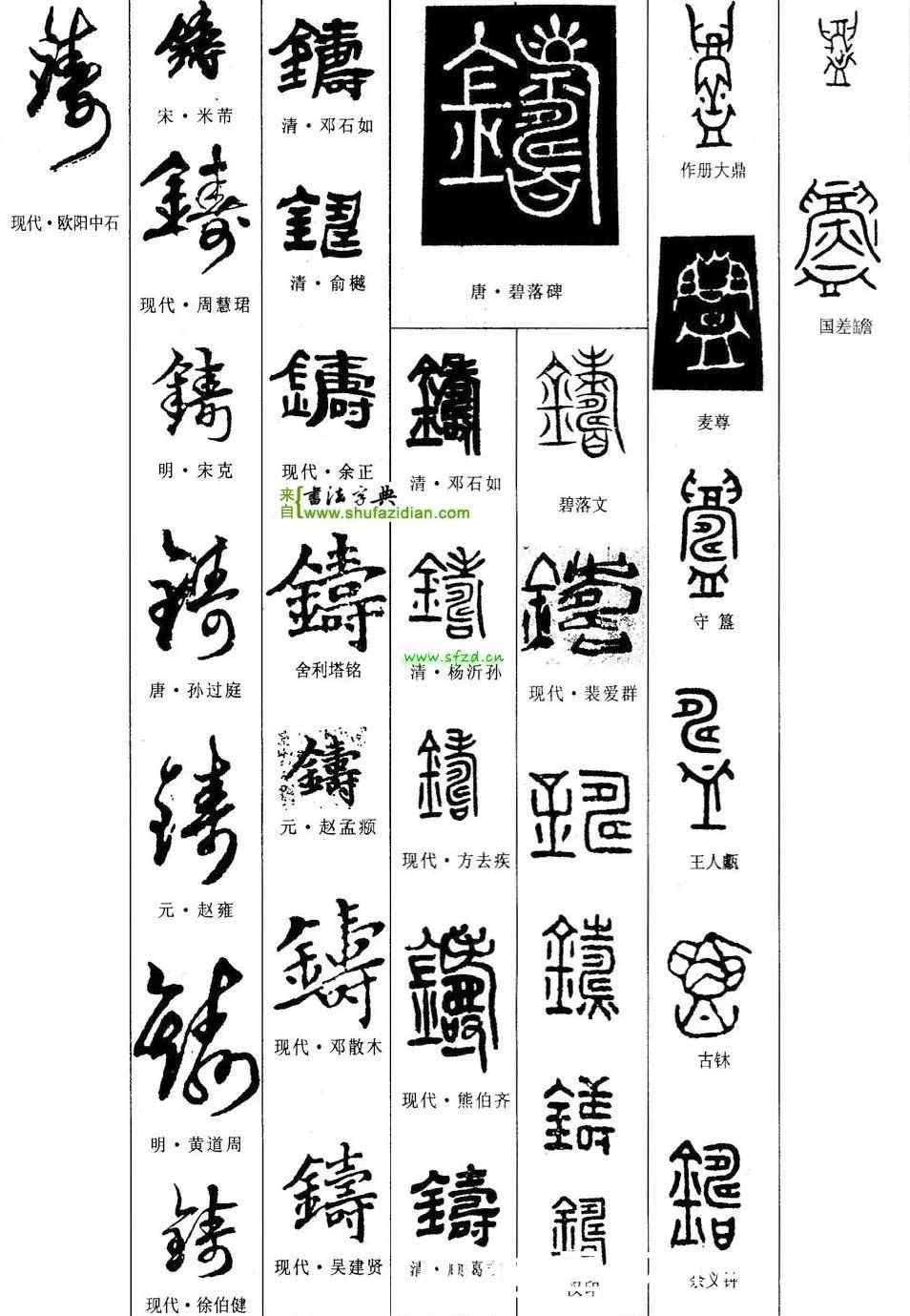 黄庭坚|「每日一字」 铸（2524）2021.07.27