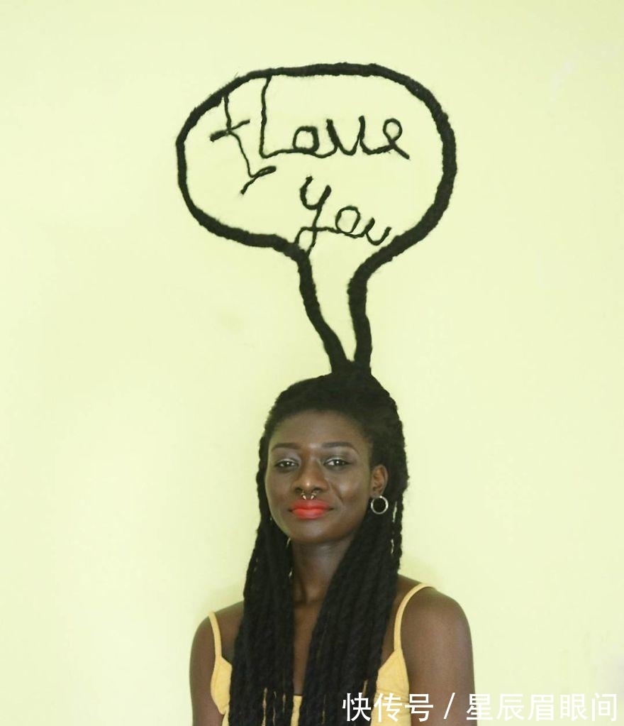 头发|非洲妹纸用头发表达思维,她的头发造型让人眼花缭乱