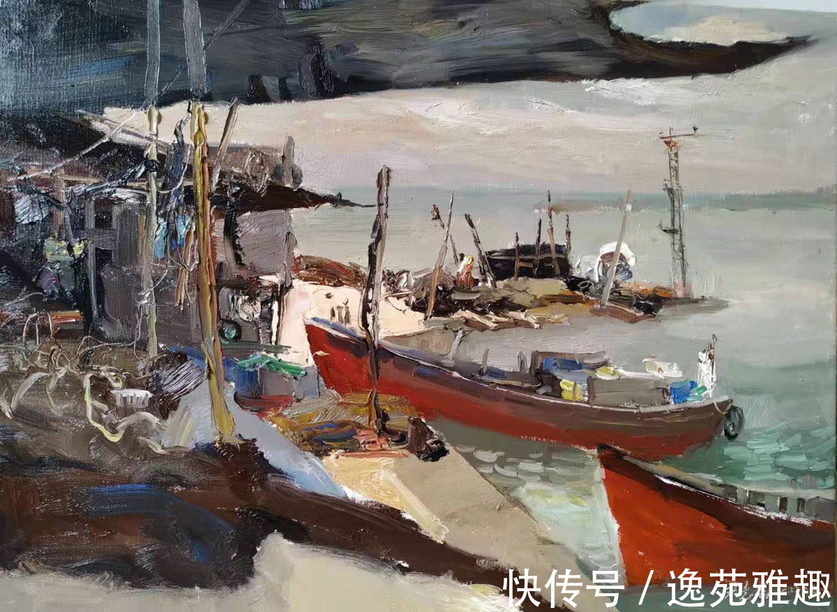 五彩斑斓&「写生作品」回望深秋婺源,五彩斑斓,油画家汪志高作品欣赏