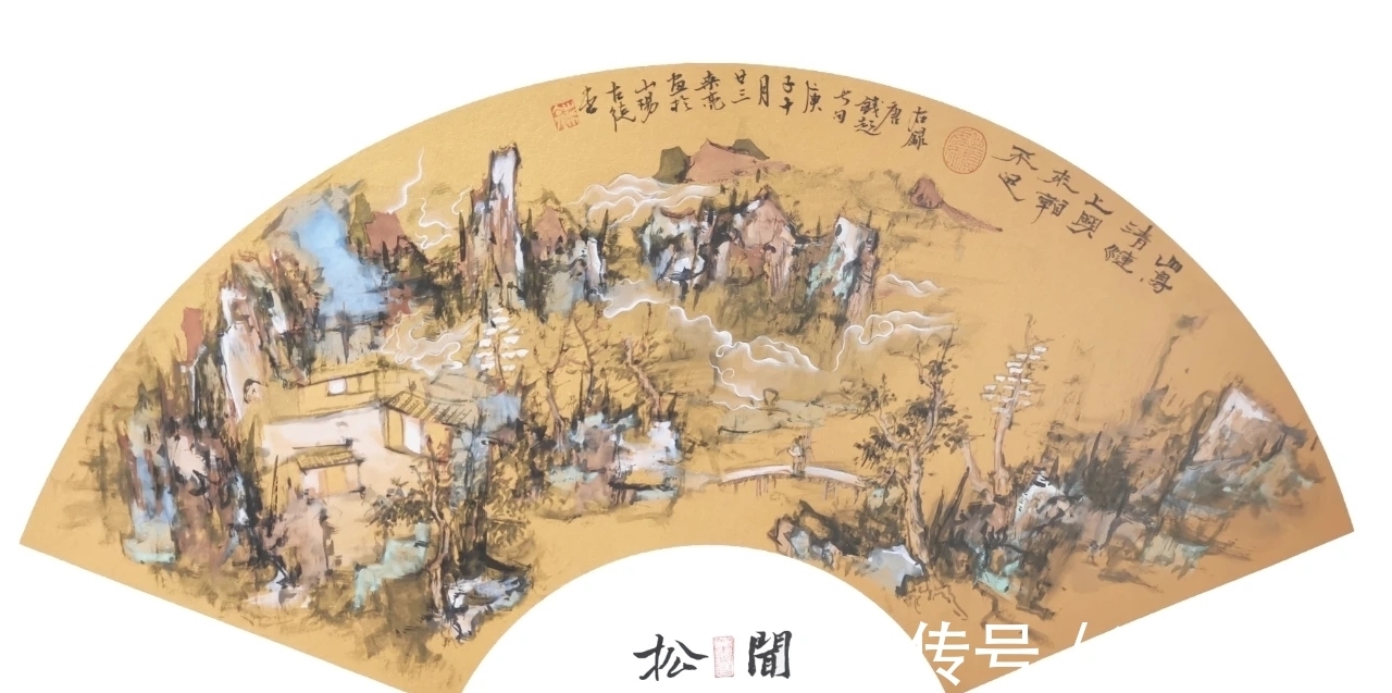 桑亮#八零后山水画｜桑亮的作品，笔墨清润，气息动人