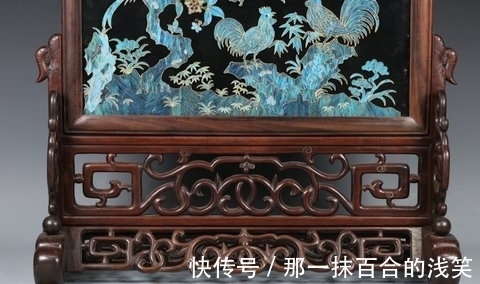 点翠花鸟$旧藏,点翠花鸟“官上加冠”插屏