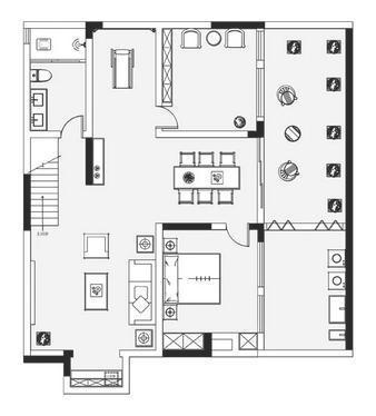 茶室|297㎡时尚美宅，华丽优雅的简美轻奢风，晒晒现场照