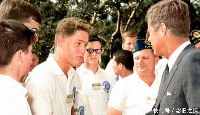 珍贵|7张珍贵历史照片，克林顿年轻时原来长这样，最后一张暴露本性！