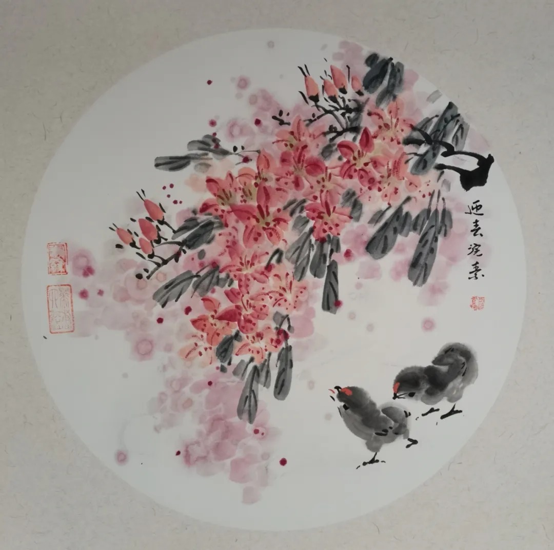 蔡玲!《书画南北方》一一《写意生活艺术组合》迎春中国画小品展