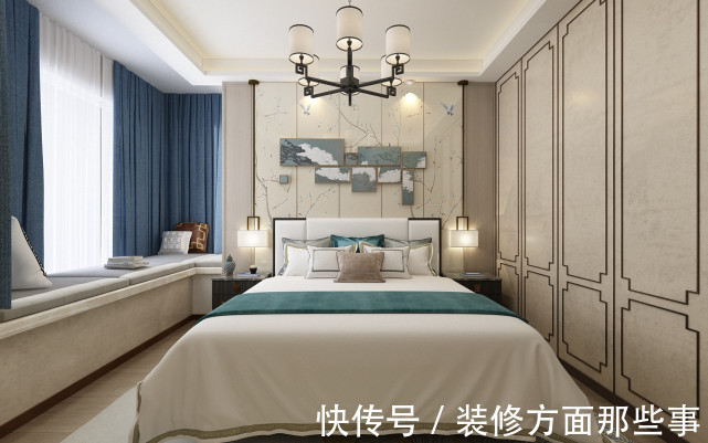 飘窗|128㎡新中式装修,多个飘窗收纳力杠杠