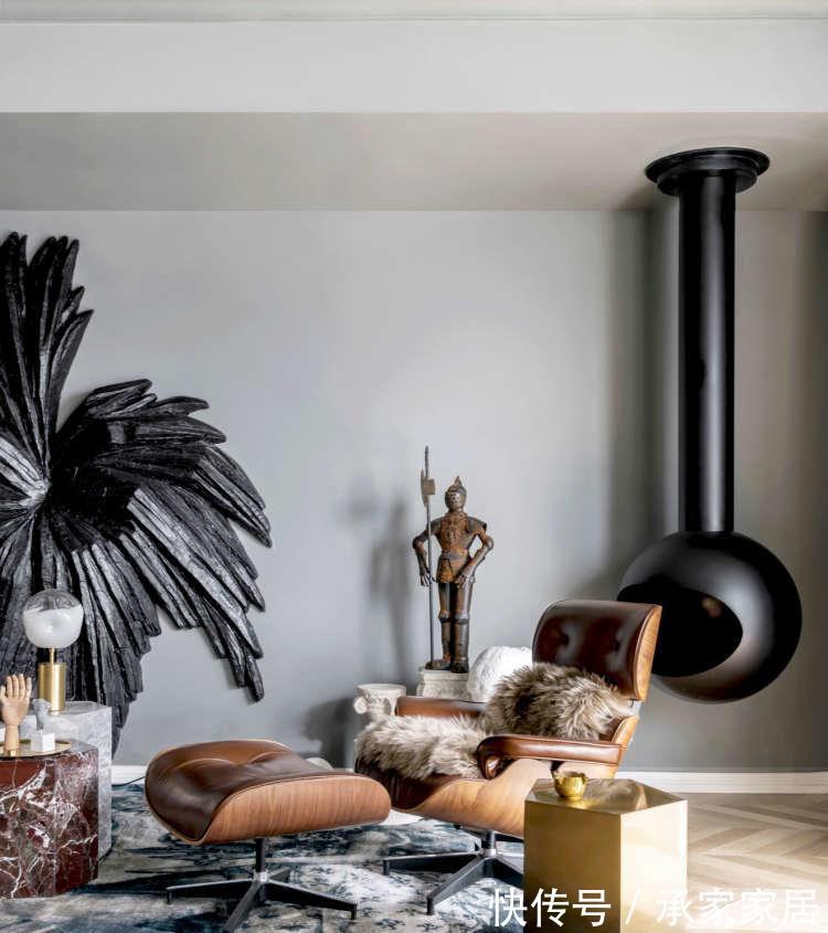 艺术感#220平方米的上海四居室,满满的艺术感,灵动又高级