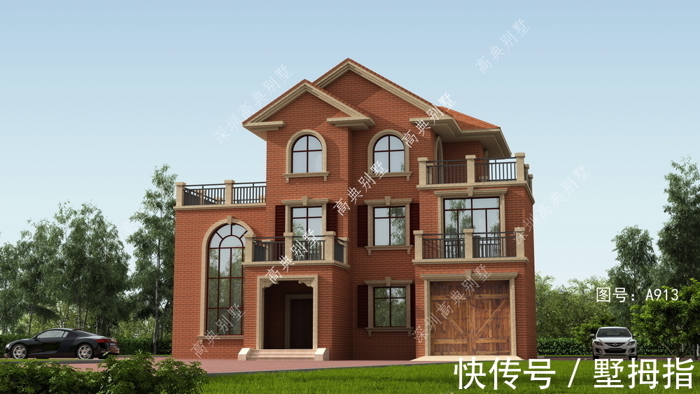 三层农村自建房,不失设计感,适合老家自建。