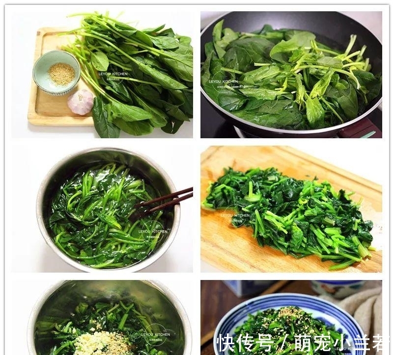 菠菜|春天一定要吃的蔬菜,4种凉拌做法,爽口多汁,拌一大盘轻松吃光