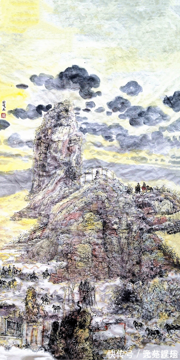 画家$「画作欣赏」一帘烟柳一路风景,画家余国城作品欣赏