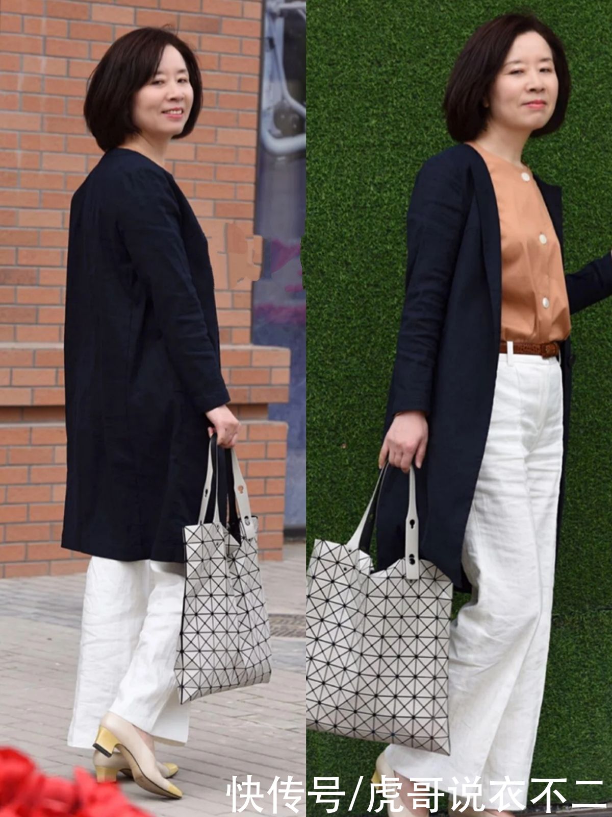 过了60岁的中年女人，夏季“白裤子”这么穿，简约优雅又显气质