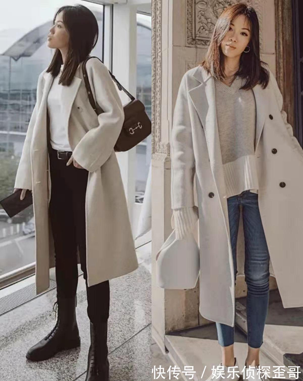 冬季 60岁女人穿大衣少穿黑色,入冬后这4种“神仙色”更衬肤色,真美