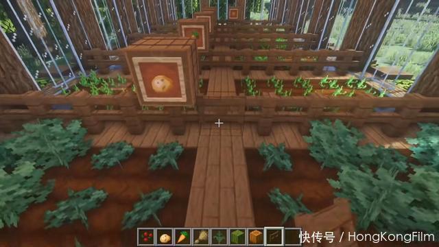 简单|我的世界:老玩家觉得麻烦,但很实用的教程,温室大棚的奥义