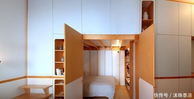 柜门|明明是一居室,打满墙柜子把2间卧室藏里面,30㎡要住一家4口!
