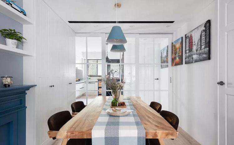 吧台|126平三室，餐厅壁炉，厨房吧台，主卧床头壁柜，都说喜欢