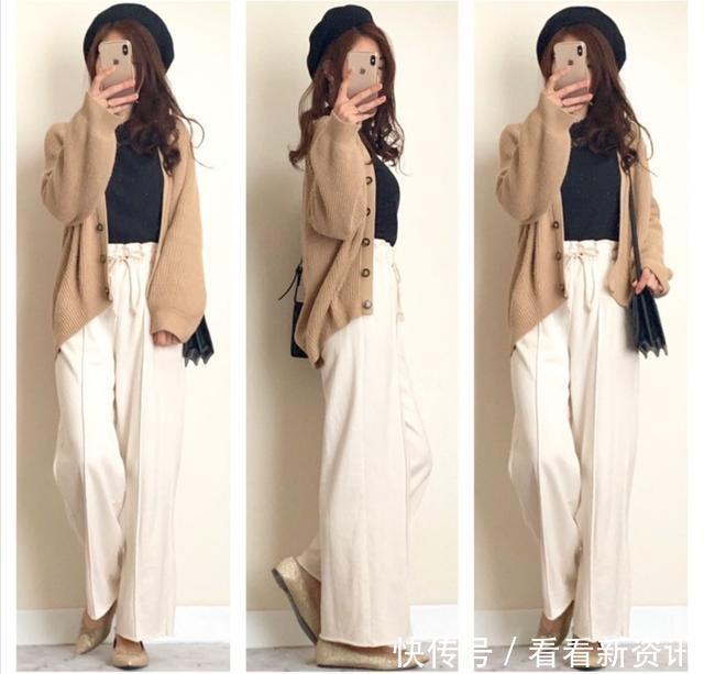 降温不会穿这位日本博主的早秋穿搭,简约不单调,每一套都实用