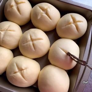 蒜香黄油餐包～一次发酵