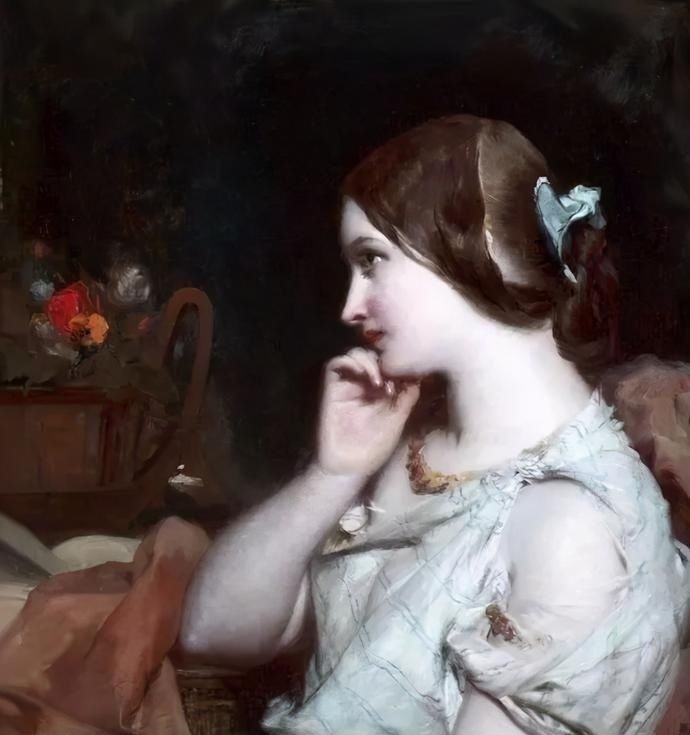 美人!英国艺术家詹姆斯·桑特人体油画中的美人,珠圆玉润,风情万种