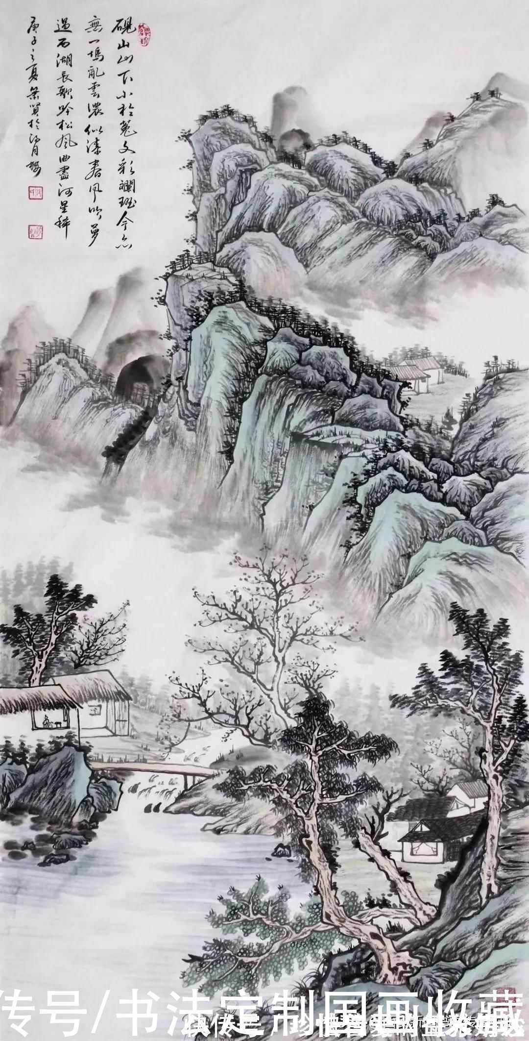 奖金奖|书法国画定制收藏《淡泊明志,养德泽福,江南春色,万山红遍》