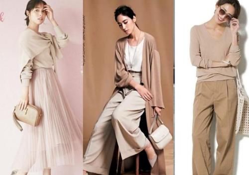 春天别再穿黑白灰了，尝试温柔色系穿搭，显白减龄，很有女人味