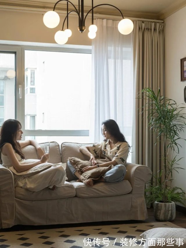 卫生间|57㎡复古法式风,玄关柜设计,改变入户正对卫生间,干区直接放外面