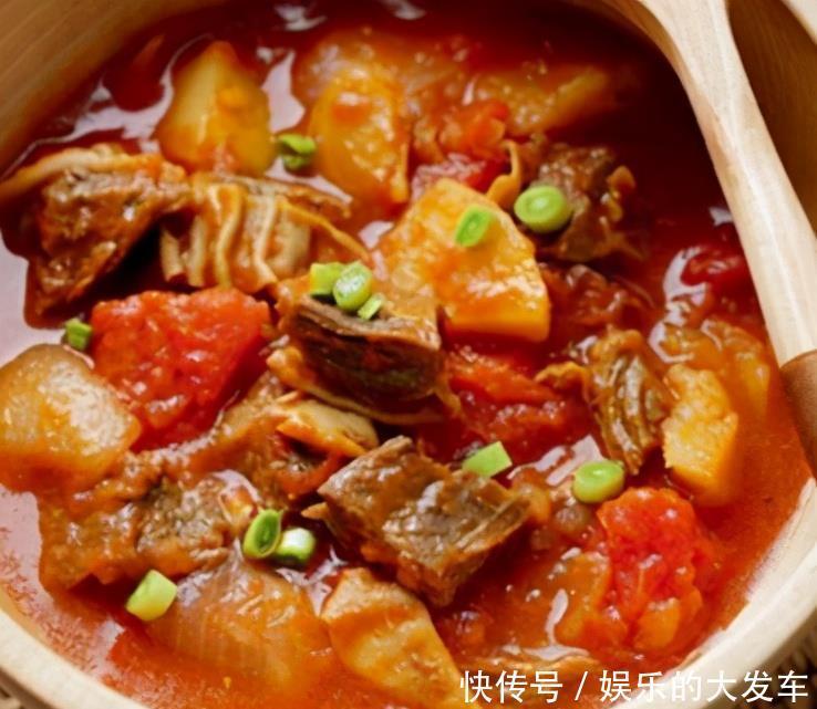 汤汁|番茄牛腩此法做?汤汁浓郁,鲜美软烂,汤汁儿都不剩,隔三差五吃