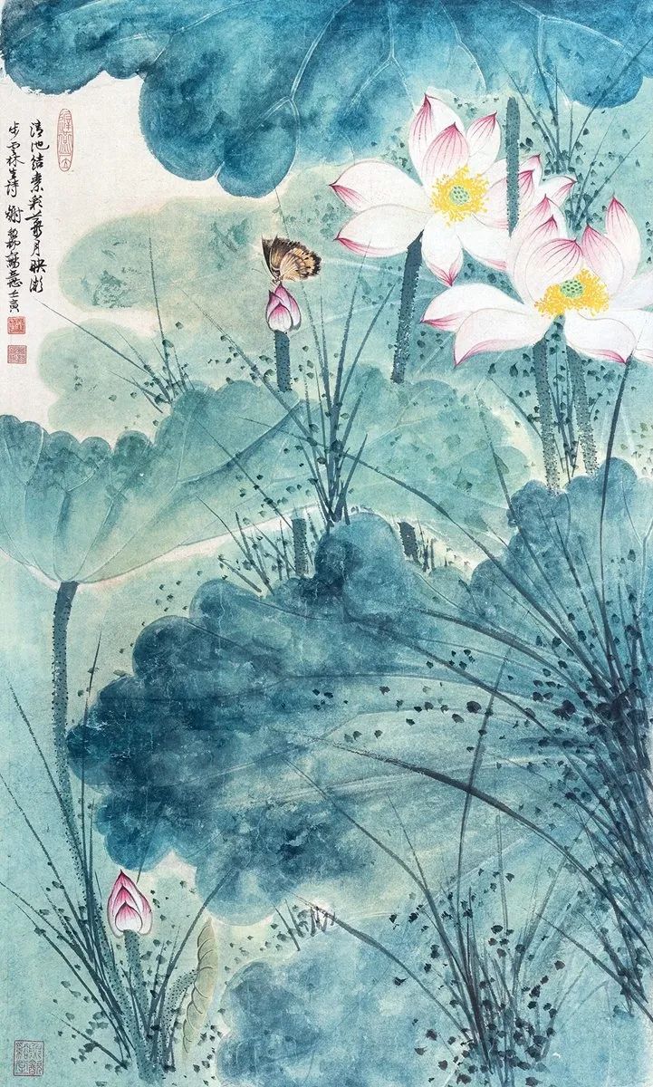 荷塘$谢稚柳的江南荷塘，美翻了