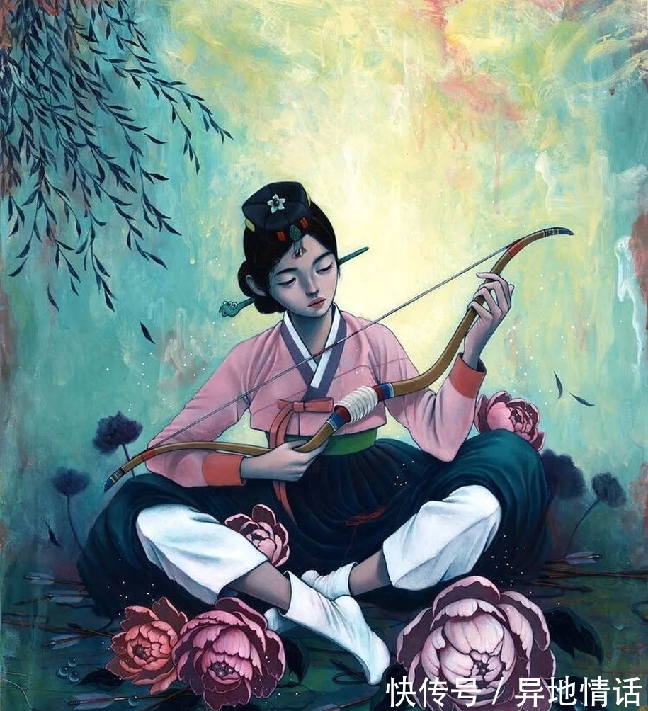 斯特拉·伊姆·赫特伯格@她手绘插画女孩,独特的气质,比任何头像壁纸还美