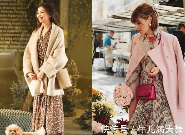 伞裙 衣服不用太多,会搭配很重要!今年超火大衣+裙子穿搭示范漂亮!