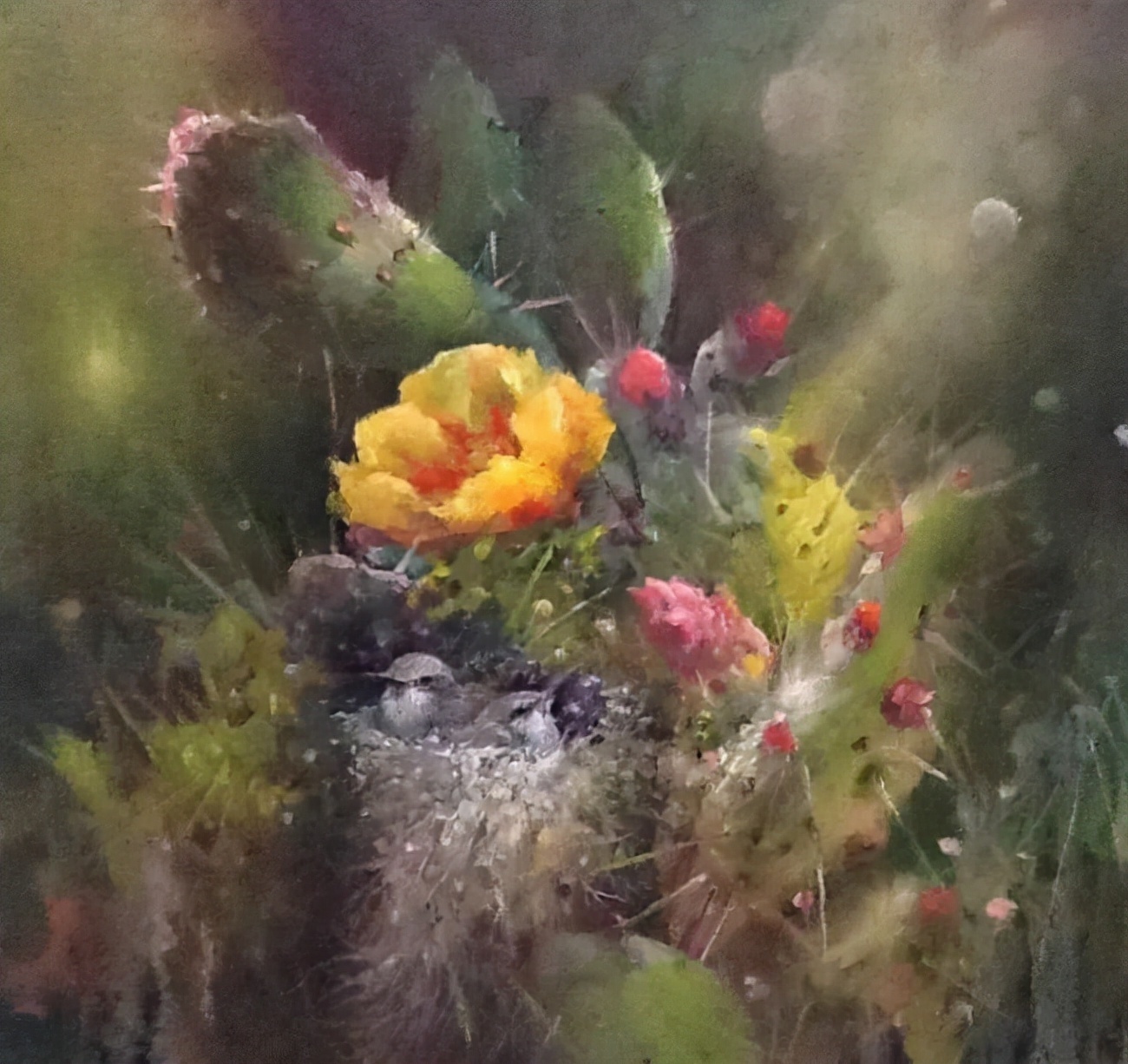 加里$这对老夫妇教授绘画40多年,画的花也太漂亮了!