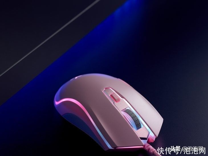 游戏|粉嫩甜美 雷柏V305幻彩RGB光学游戏鼠标上市