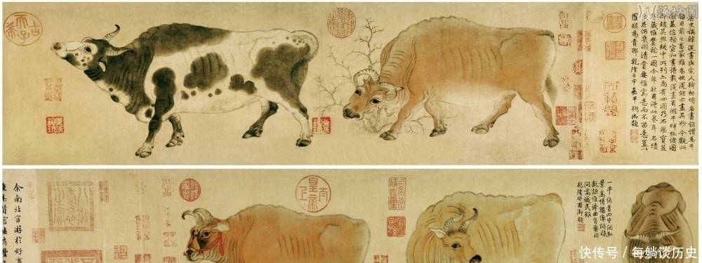 五牛|唐代画家韩滉和《五牛图》