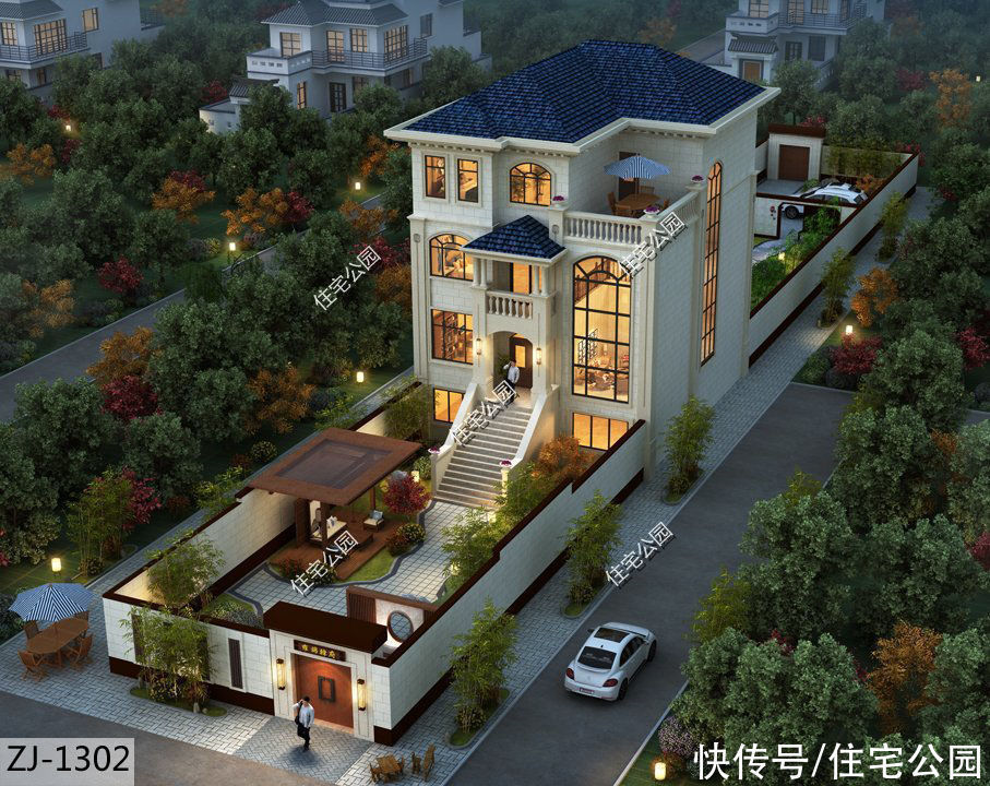 建筑面积|谁说农村建房不能盖4层？10套4层别墅推荐，第3套漂亮到没话说