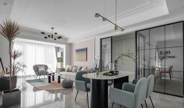 西厨|夫妻俩买下110㎡三居室，装修成轻奢风，室内精致浪漫十分好看