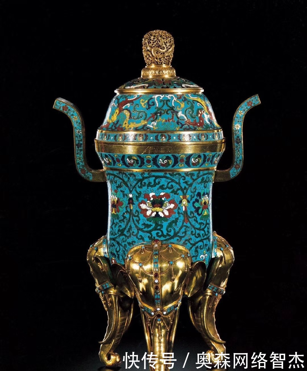 “掐丝珐琅”当时只有皇亲国戚才有幸一见!