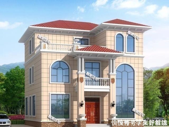 平面图|两栋进深尺寸相同的别墅,外观简约而大气,布局都不错!