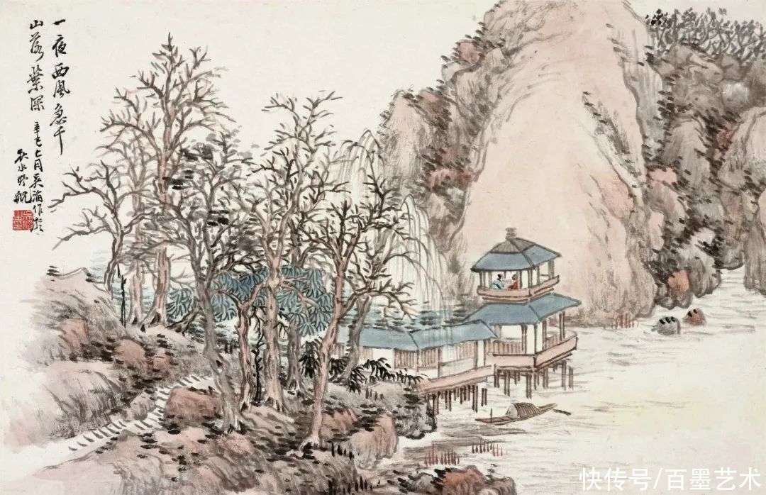 花卉|清末他被时人称之为“江南第一山水画家”