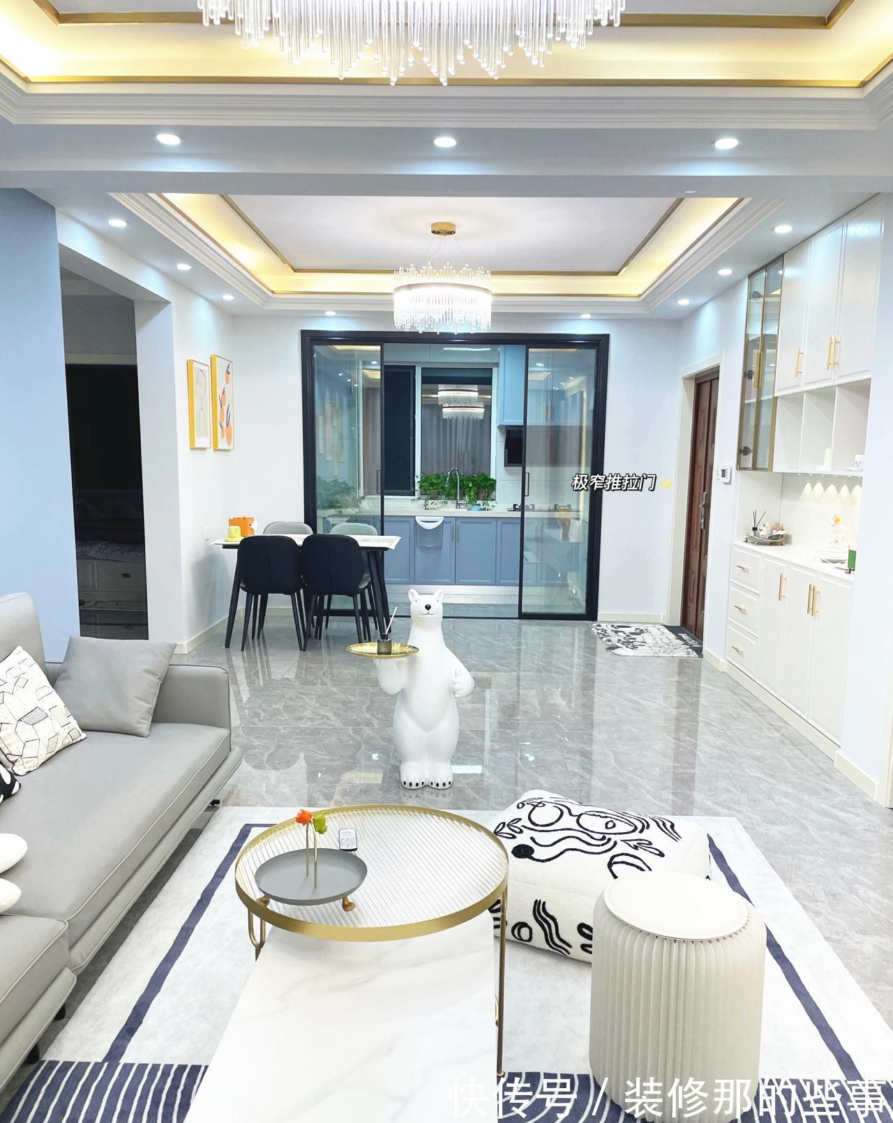 岩板|自己设计自己装修，90㎡只花10万，布置完家具软装效果远超20万