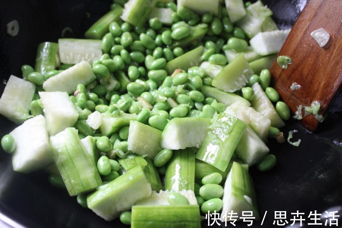 配菜|1根丝瓜,半斤毛豆,教你做这道夏日清凉小菜