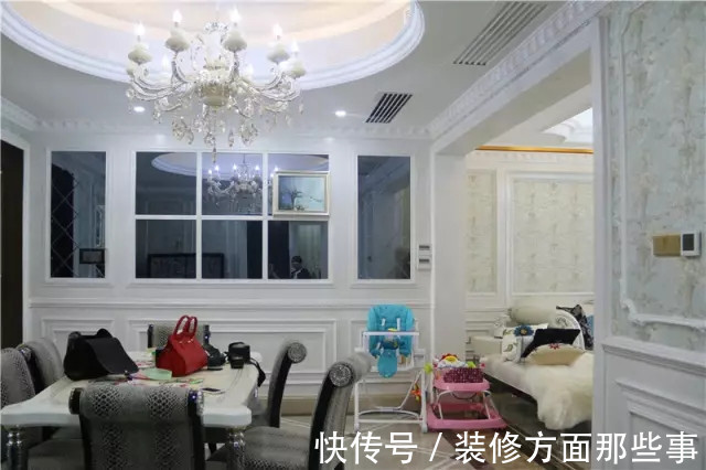 三居室|176平欧式风三居室,看起来格外亮眼