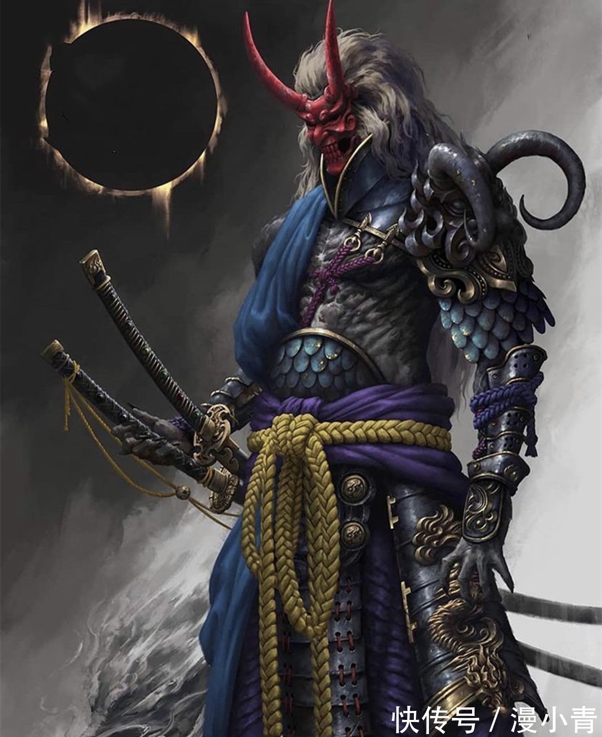 神秘感|日本武士与妖怪面具的结合,吸收了他国的文化,创造出自己的神话