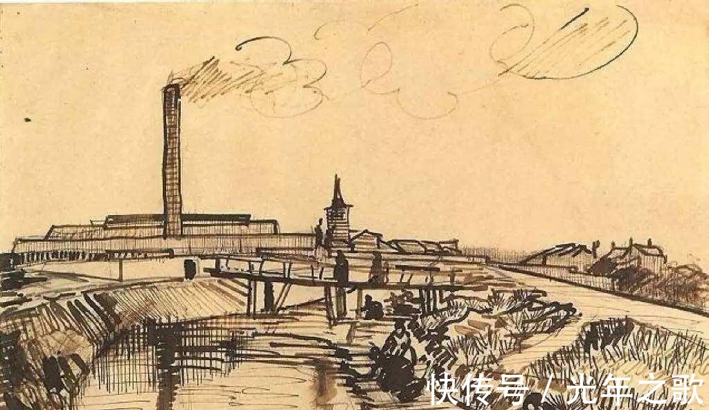 素描#梵高一生素描手稿艺术, 简单和复杂之间挣扎