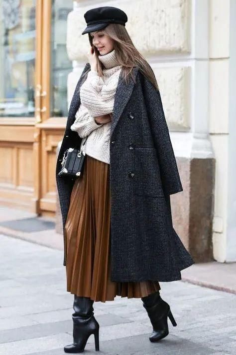  搭配大衣|你穿大衣+靴子的样子，真的时髦极了！