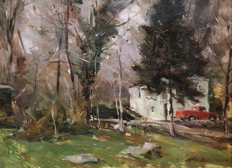 乡村@风景·乡村小景:美国油画家 约翰·奥斯汀·汉娜 的作品欣赏