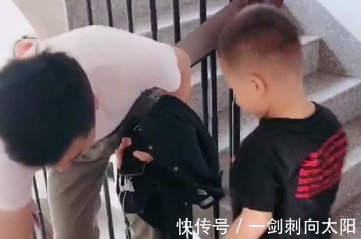 奶爸|“操碎心宝宝”每天送奶爸上班火了,为了这个家也是付出了太多!