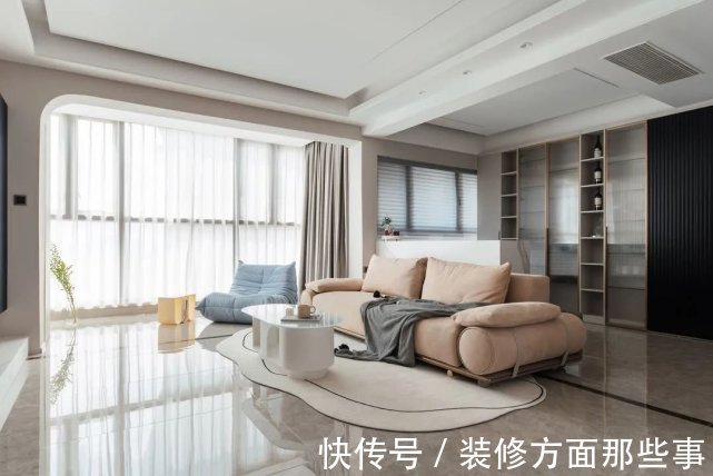 电视背景|125平温暖三居，家里电视背景和餐桌竟然都是悬浮的！