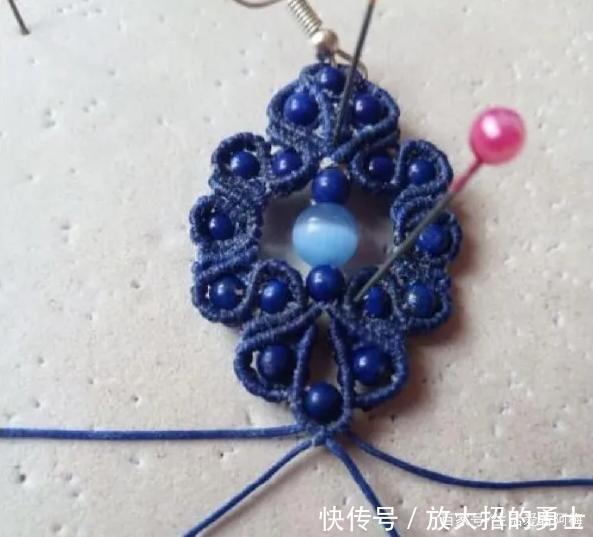 蜡绳编的中国风流苏耳饰,精致大方,DIY手工编绳附教程