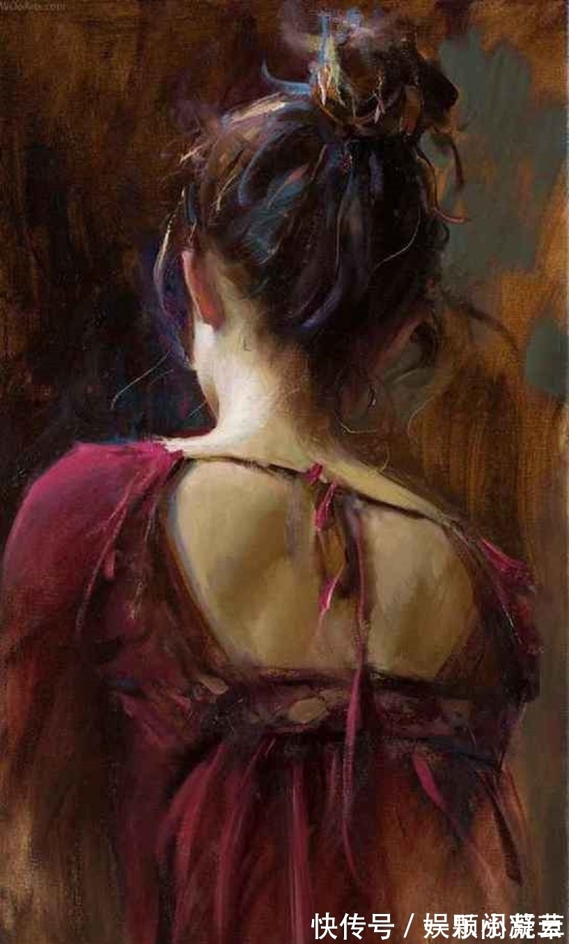 写实艺术#田园中的女人,如诗般的意境——美国顶级油画家丹尼尔的写实艺术